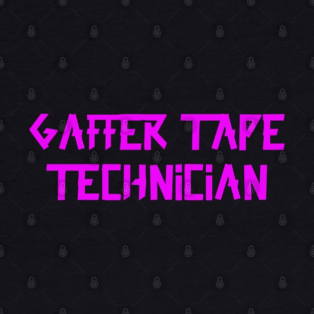 Gaffer tape technician Pink Tape by sapphire seaside studio